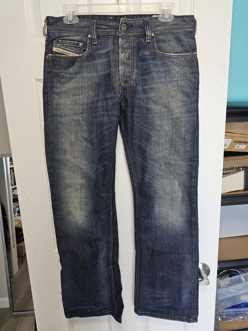 Diesel Zatiny Jeans Size 30/30 Made In Italy 0081W